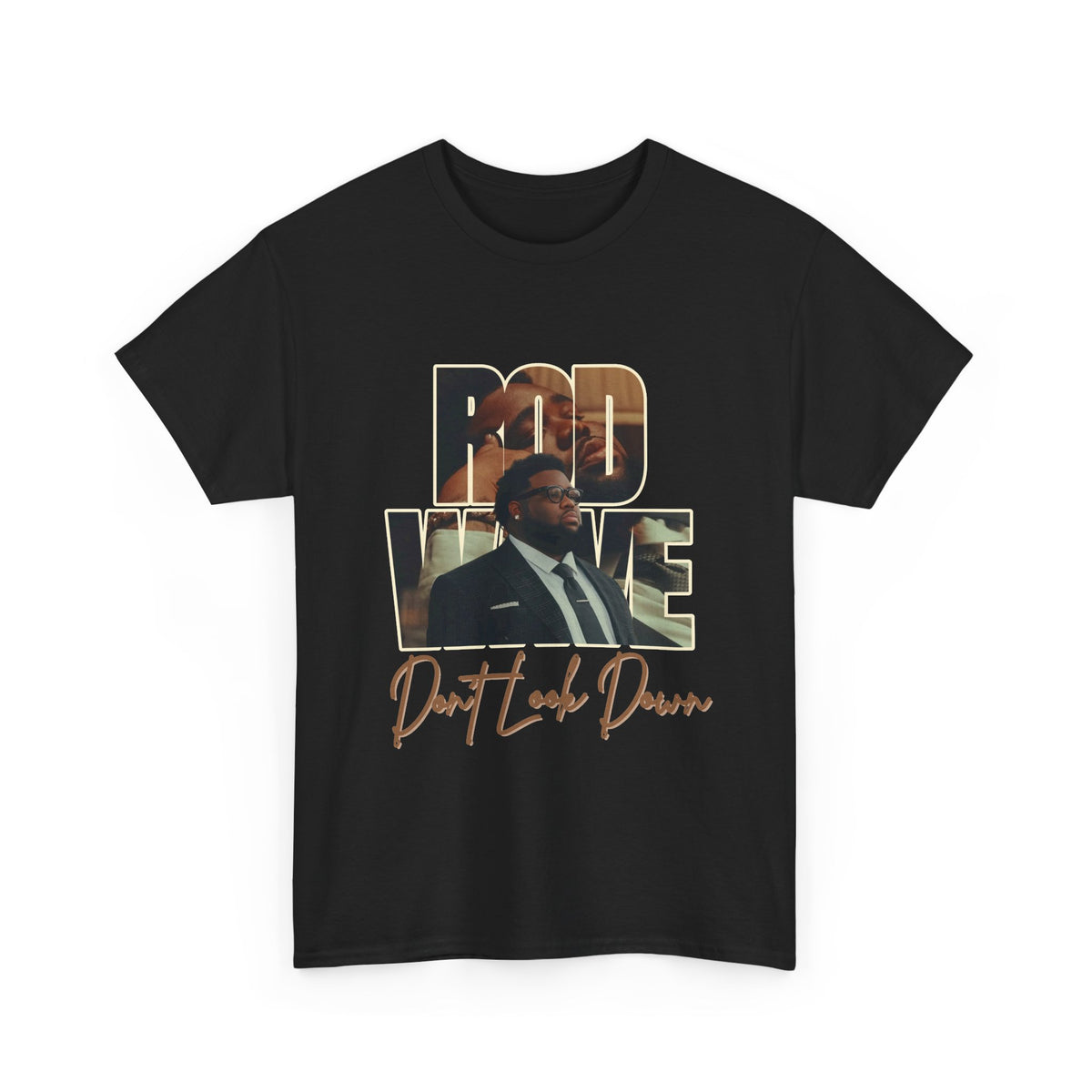 Rod Wave “Don’t Look Down” Vintage Hip-Hop Portrait T-Shirt Design