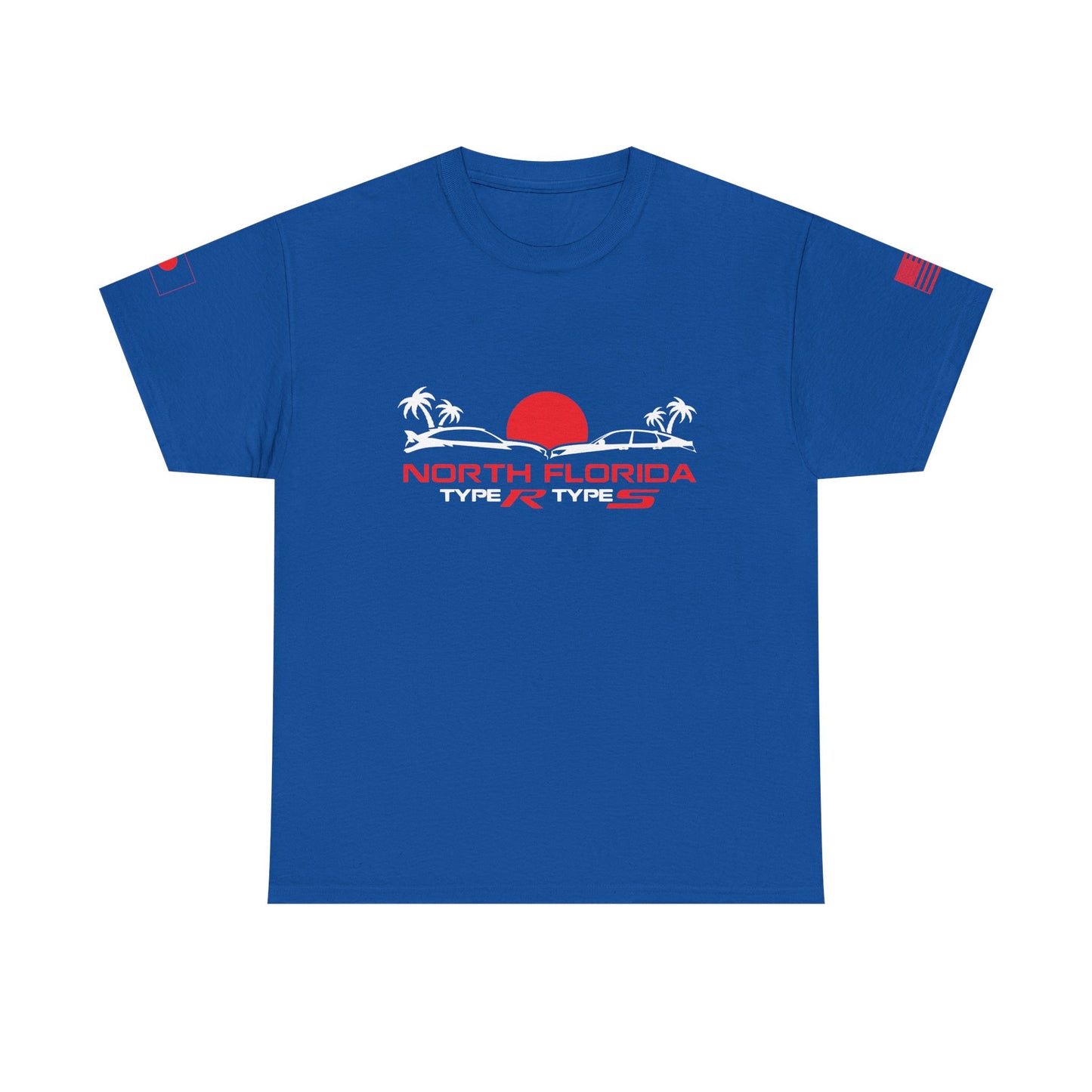 North Florida Type R Types T-Shirt — Retro Sunset Palm Beach Car Tee