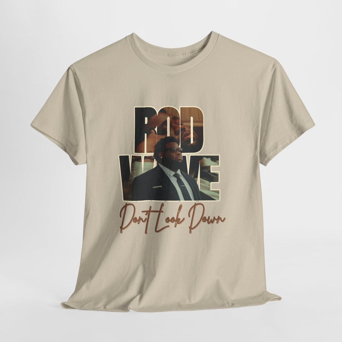 Rod Wave “Don’t Look Down” Vintage Hip-Hop Portrait T-Shirt Design