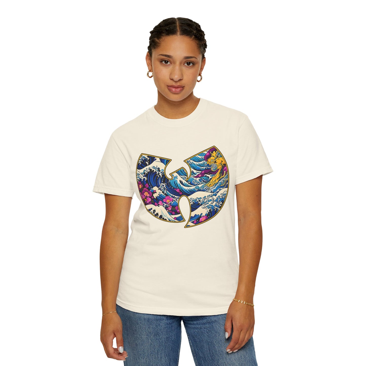 Wu-Tang Ocean Wave T-Shirt — Japanese Wave Logo Graphic Tee