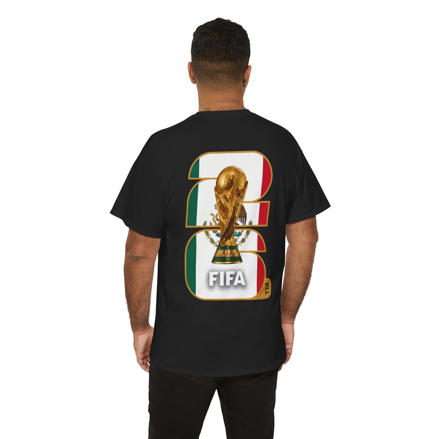 Mexico 2026 FIFA World Cup Fan Edition – Front Crest & Championship Back Graphic T-Shirt