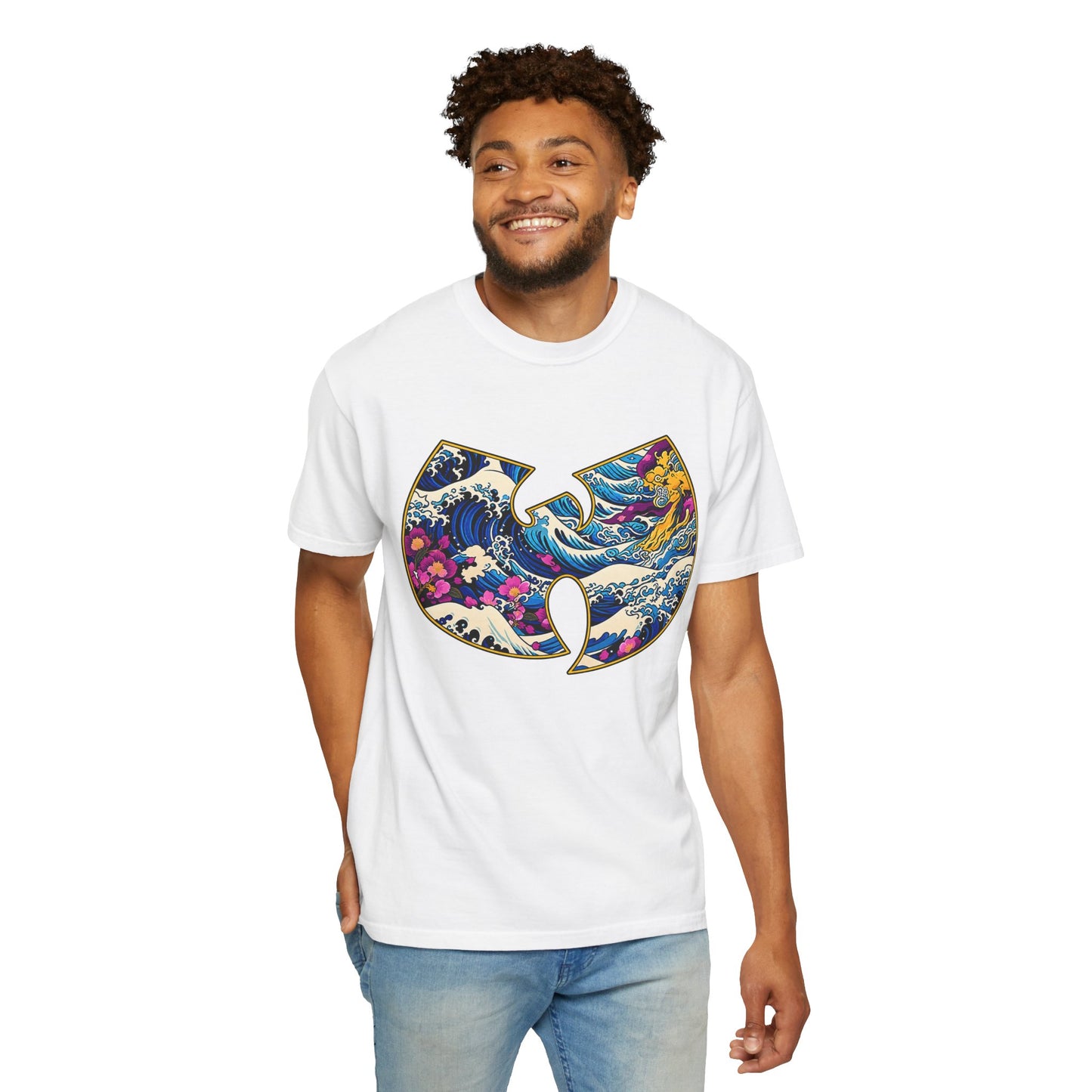 Wu-Tang Ocean Wave T-Shirt — Japanese Wave Logo Graphic Tee