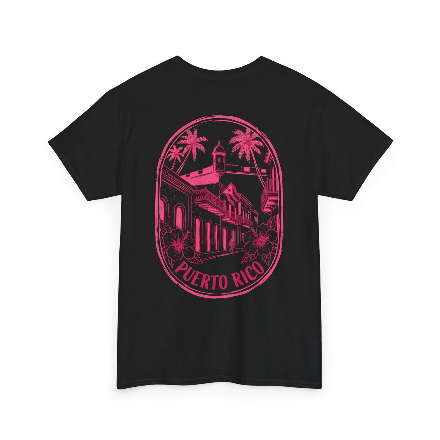Puerto Rico Hibiscus T-Shirt — Vintage San Juan Beach Tee