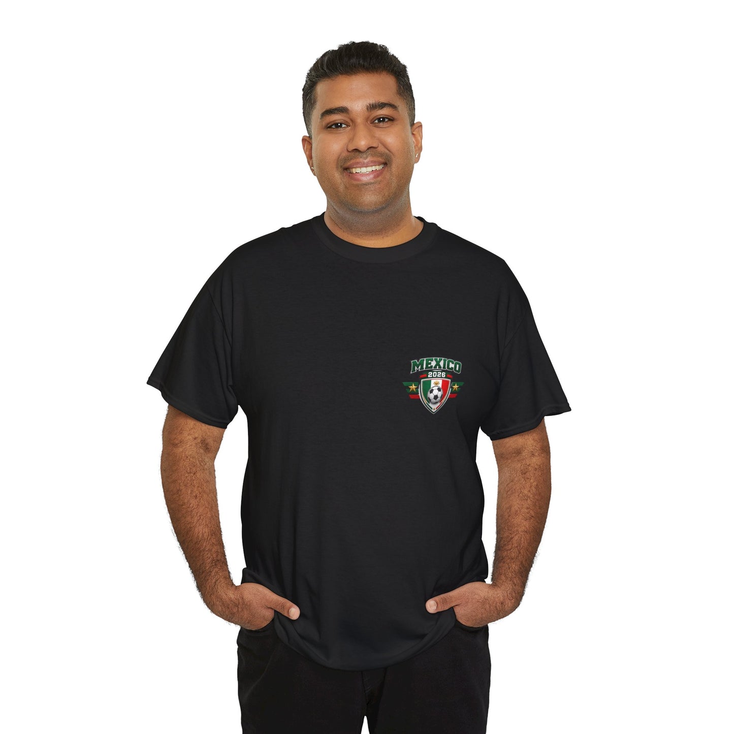 Mexico 2026 FIFA World Cup Fan Edition – Front Crest & Championship Back Graphic T-Shirt