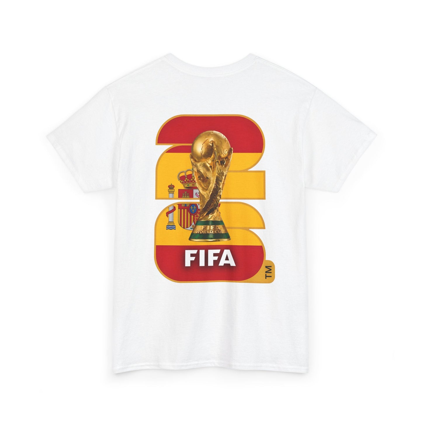 Spain 2026 FIFA World Cup Fan Edition – Front Crest & Championship Back Graphic T-Shirt