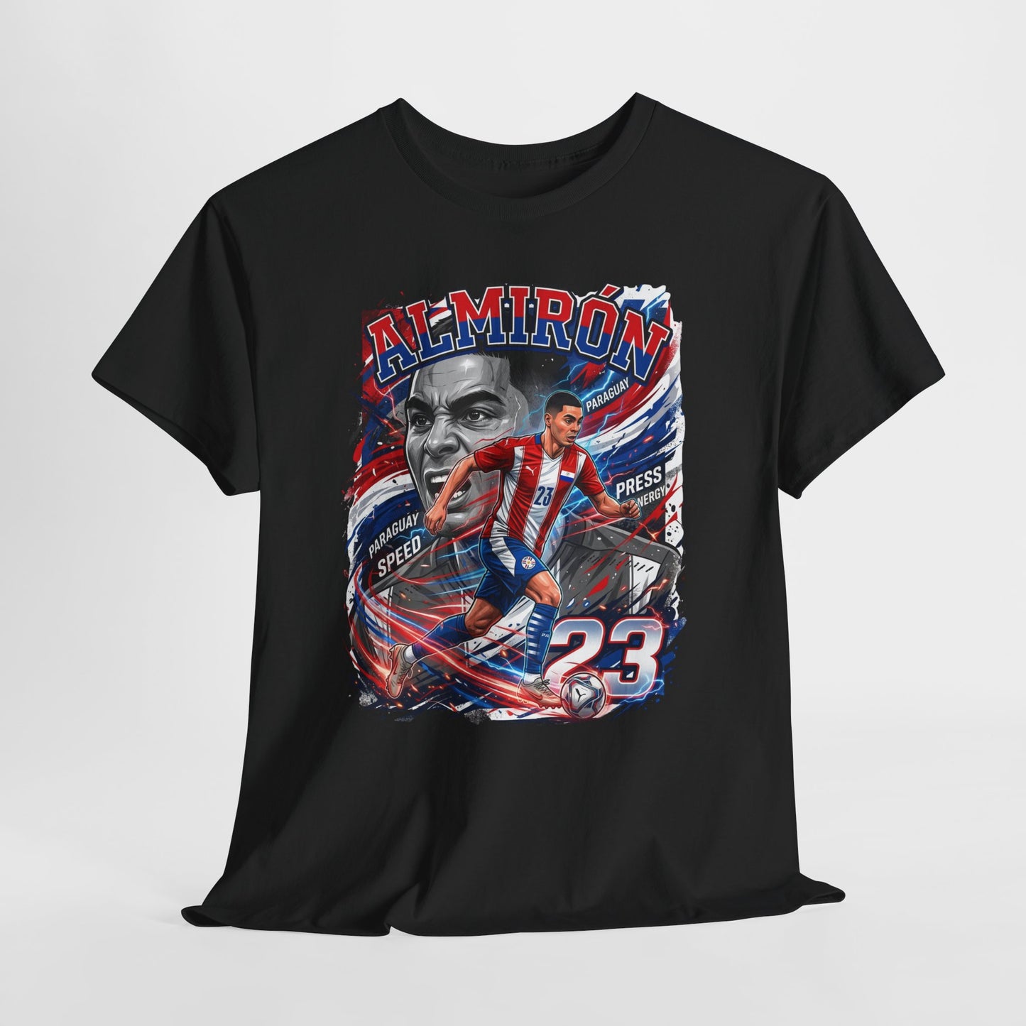 Almirón #23 – Paraguay Speed & Press T-Shirt