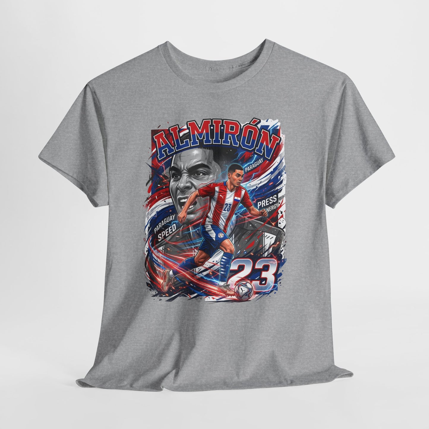 Almirón #23 – Paraguay Speed & Press T-Shirt