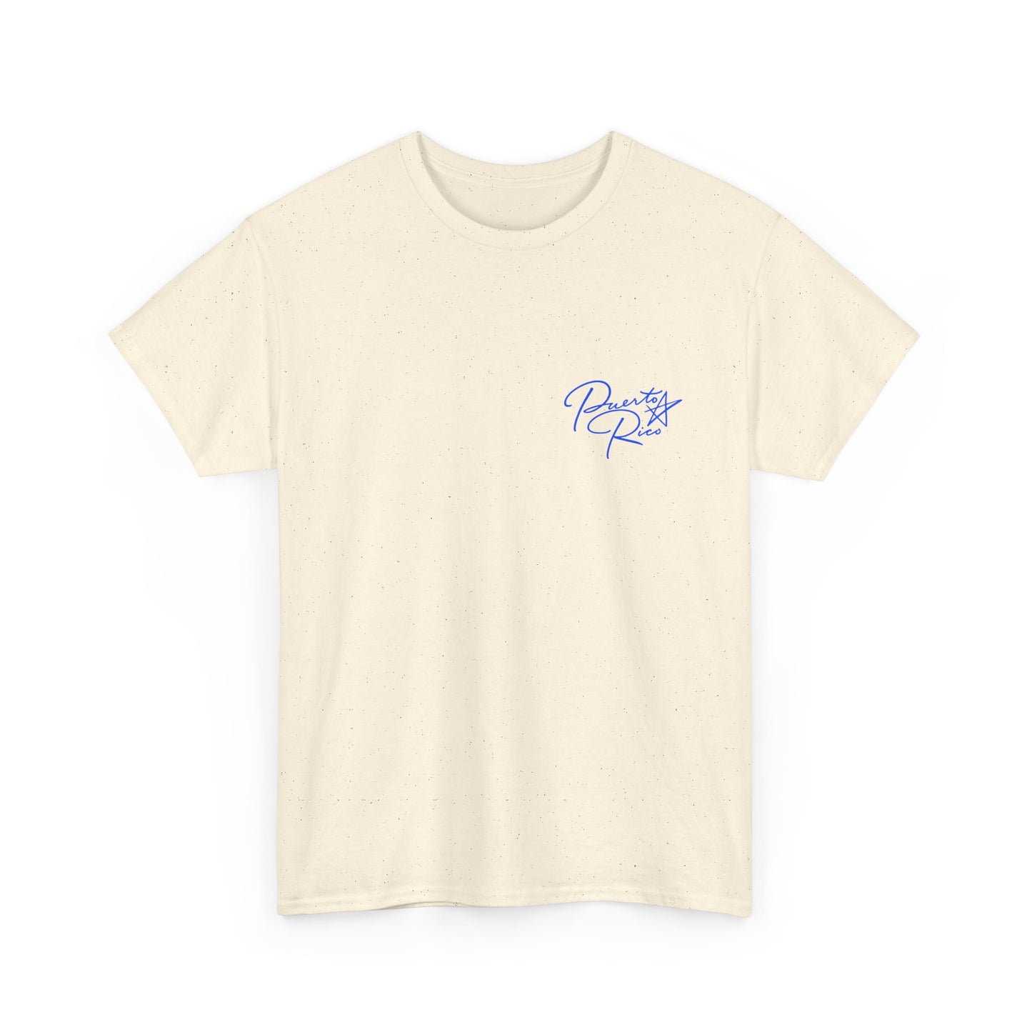Puerto Rico Streets Tee — Handwritten Logo & Old San Juan Back Illustration