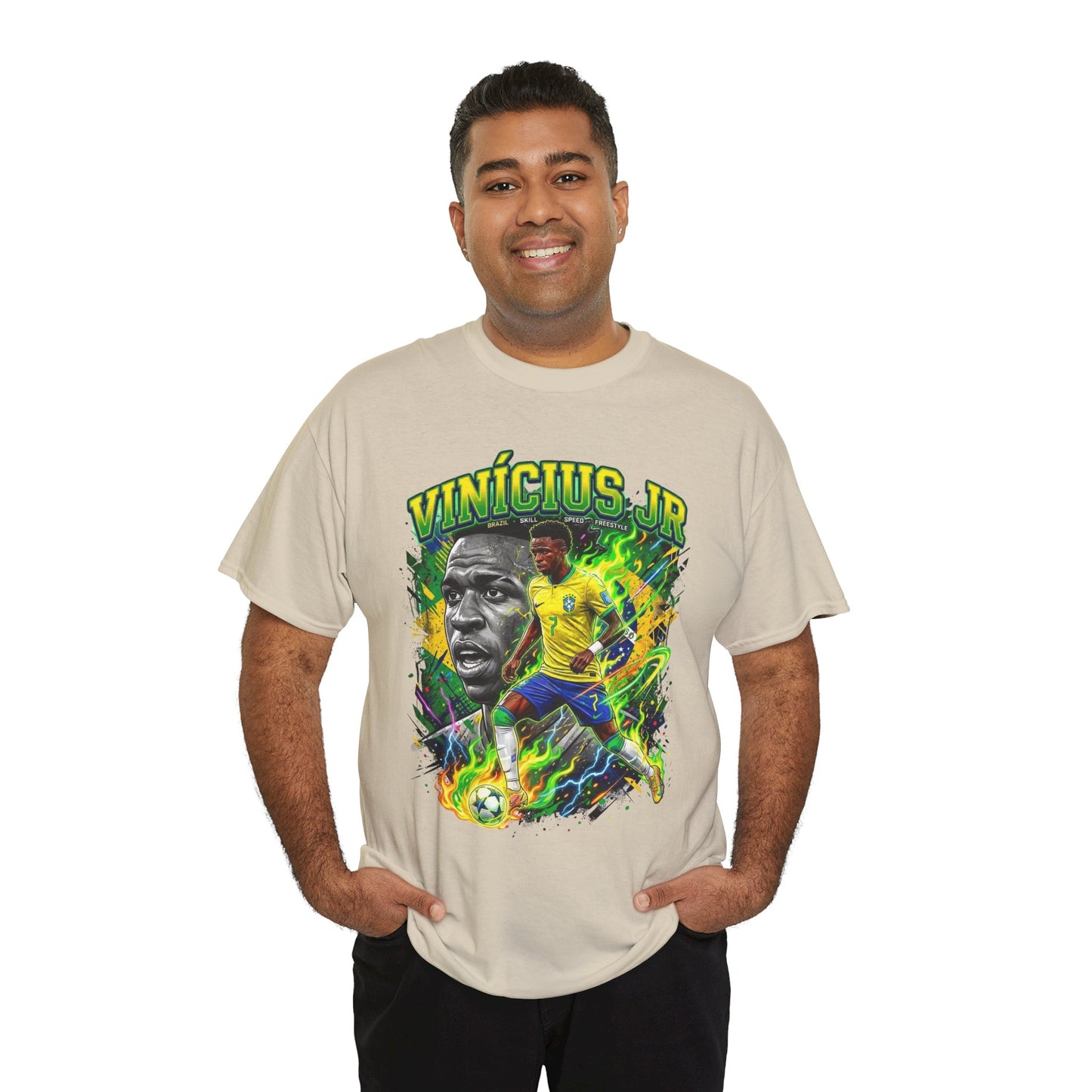 Vinícius Jr. #7 – Brazilian Fire T-Shirt