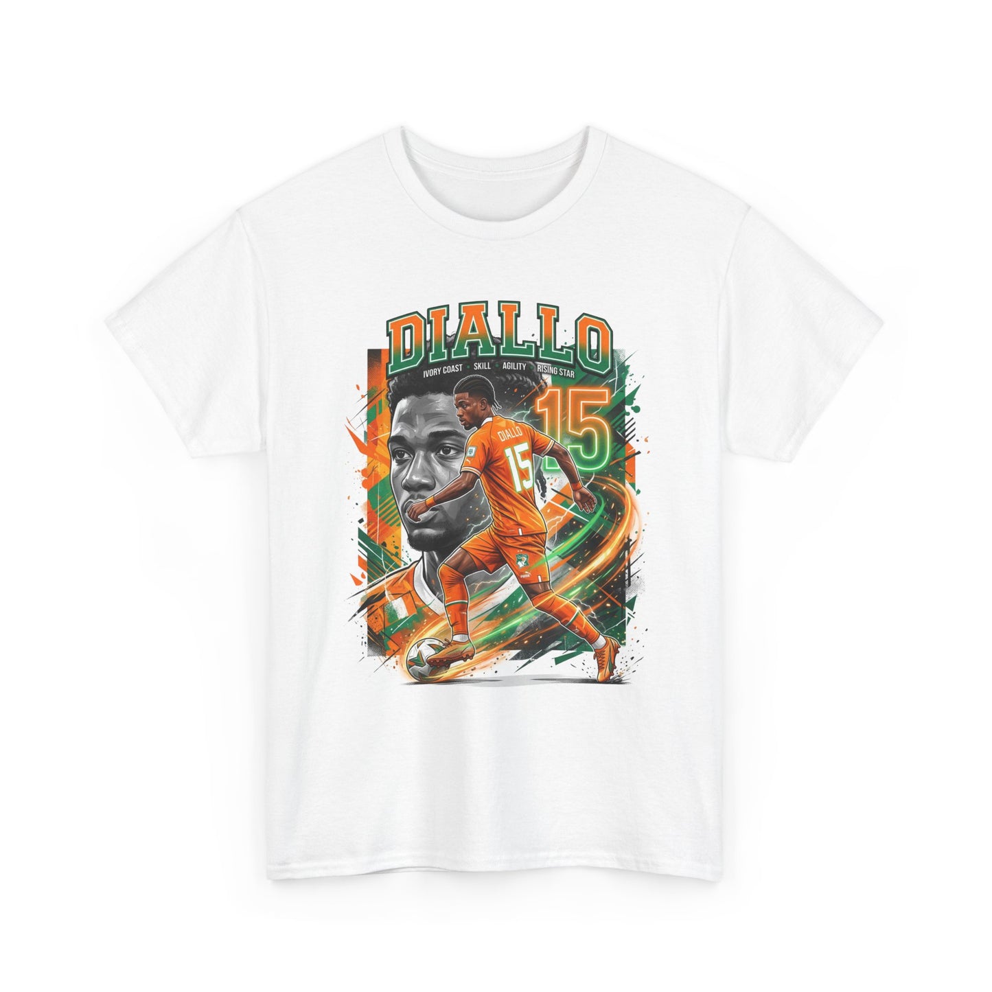 Diallo #15 – Rising Star of Ivory Coast T-Shirt