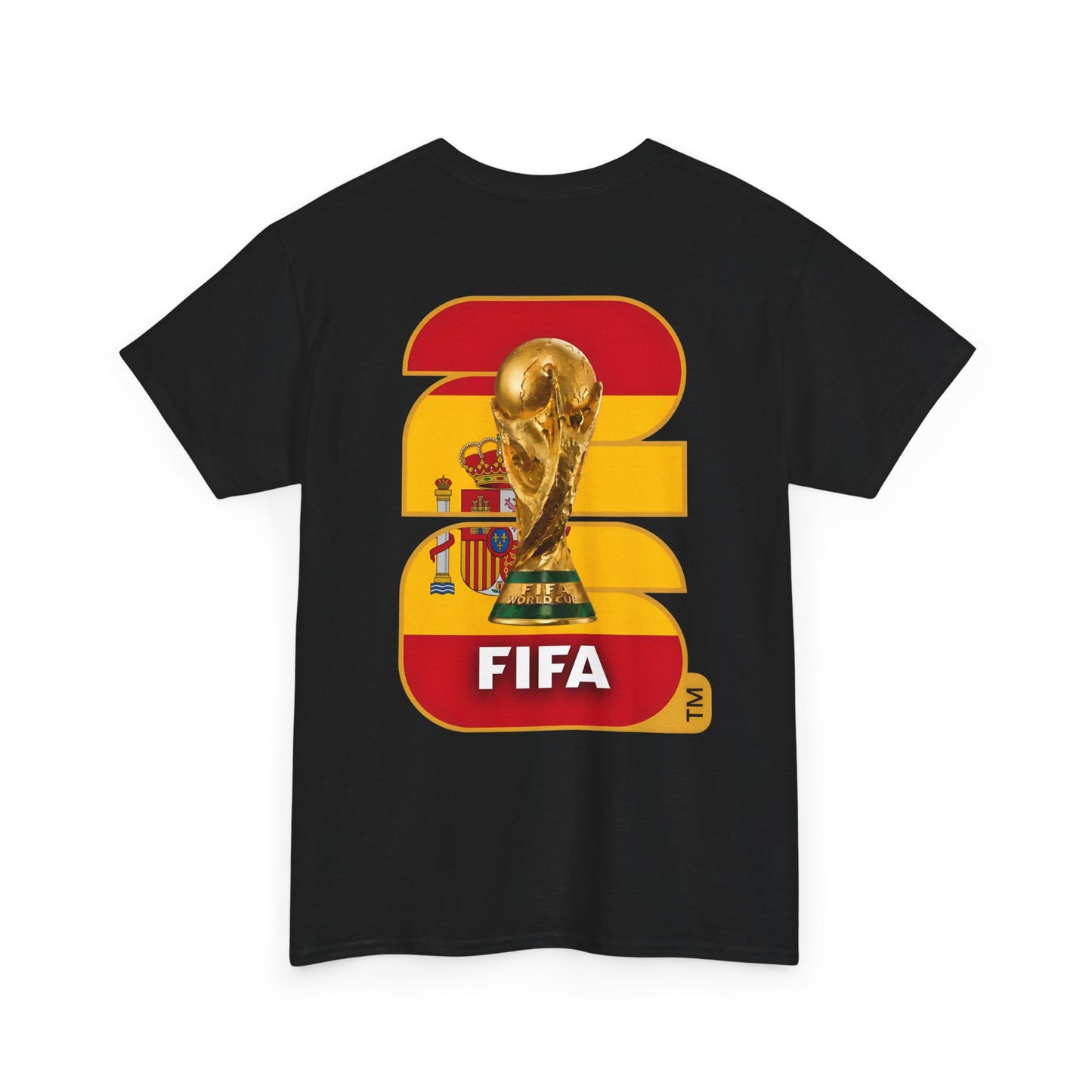 Spain 2026 FIFA World Cup Fan Edition – Front Crest & Championship Back Graphic T-Shirt