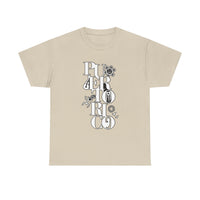 Puerto Rico Floral Vertical Tee — Retro Typography Island Shirt
