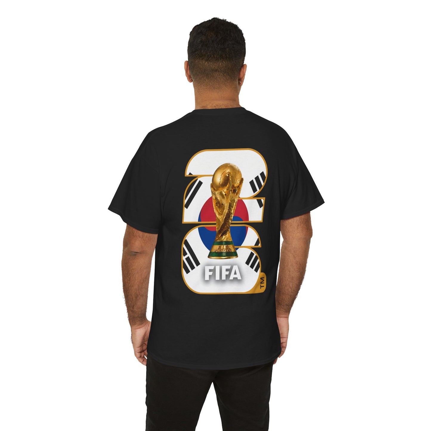 South Korea 2026 FIFA World Cup Fan Edition – Front Crest & Championship Back Graphic T-Shirt
