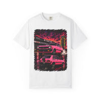 Retro Pink Starlet T-Shirt — Neon Pink Skyline Racing Graphic