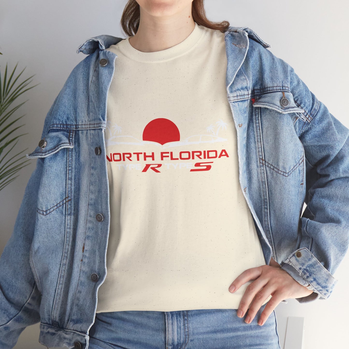 North Florida Type R Types T-Shirt — Retro Sunset Palm Beach Car Tee