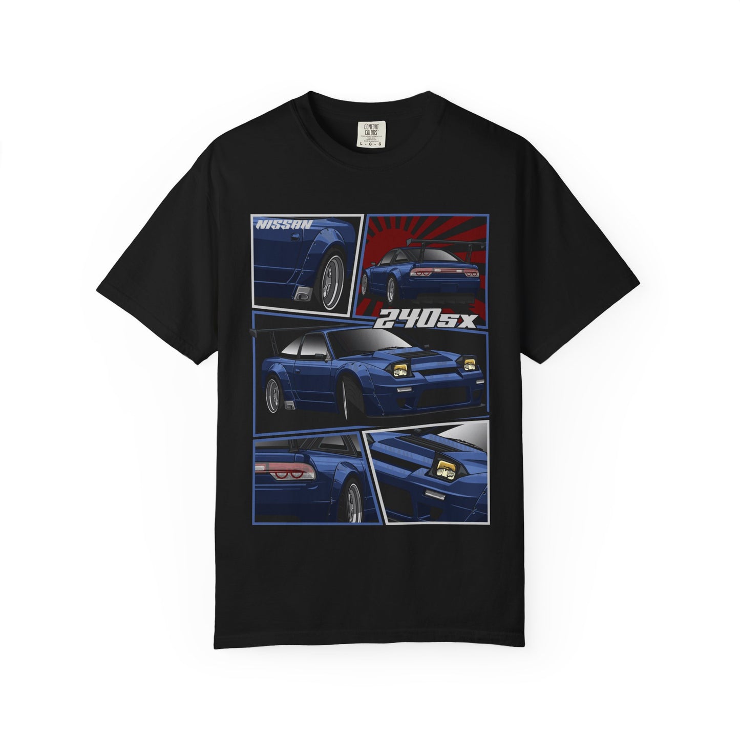 Nissan 240SX Comic Book Style IllustrationT-shirt