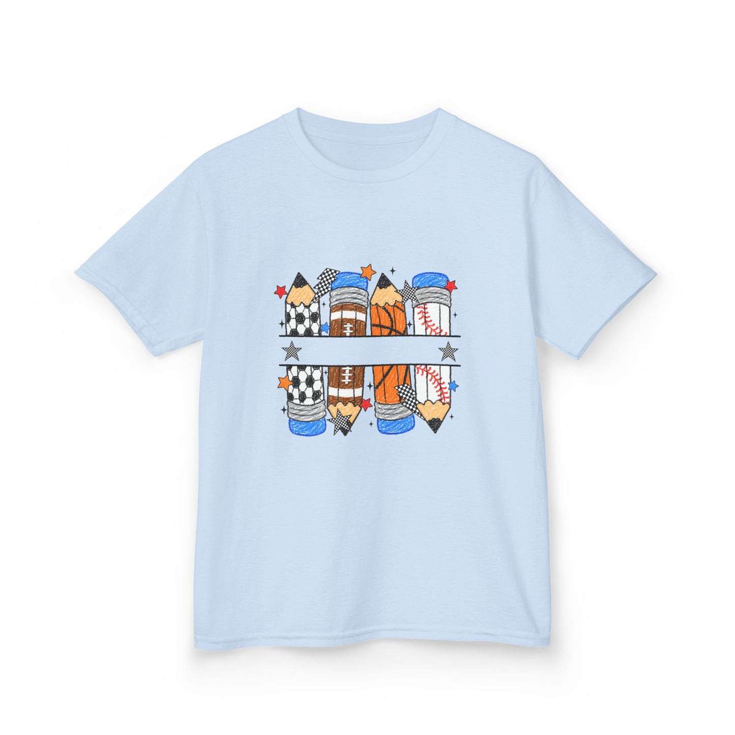 School Days Sports & Creativity Kids T-Shirt – Back to School Pencil Design