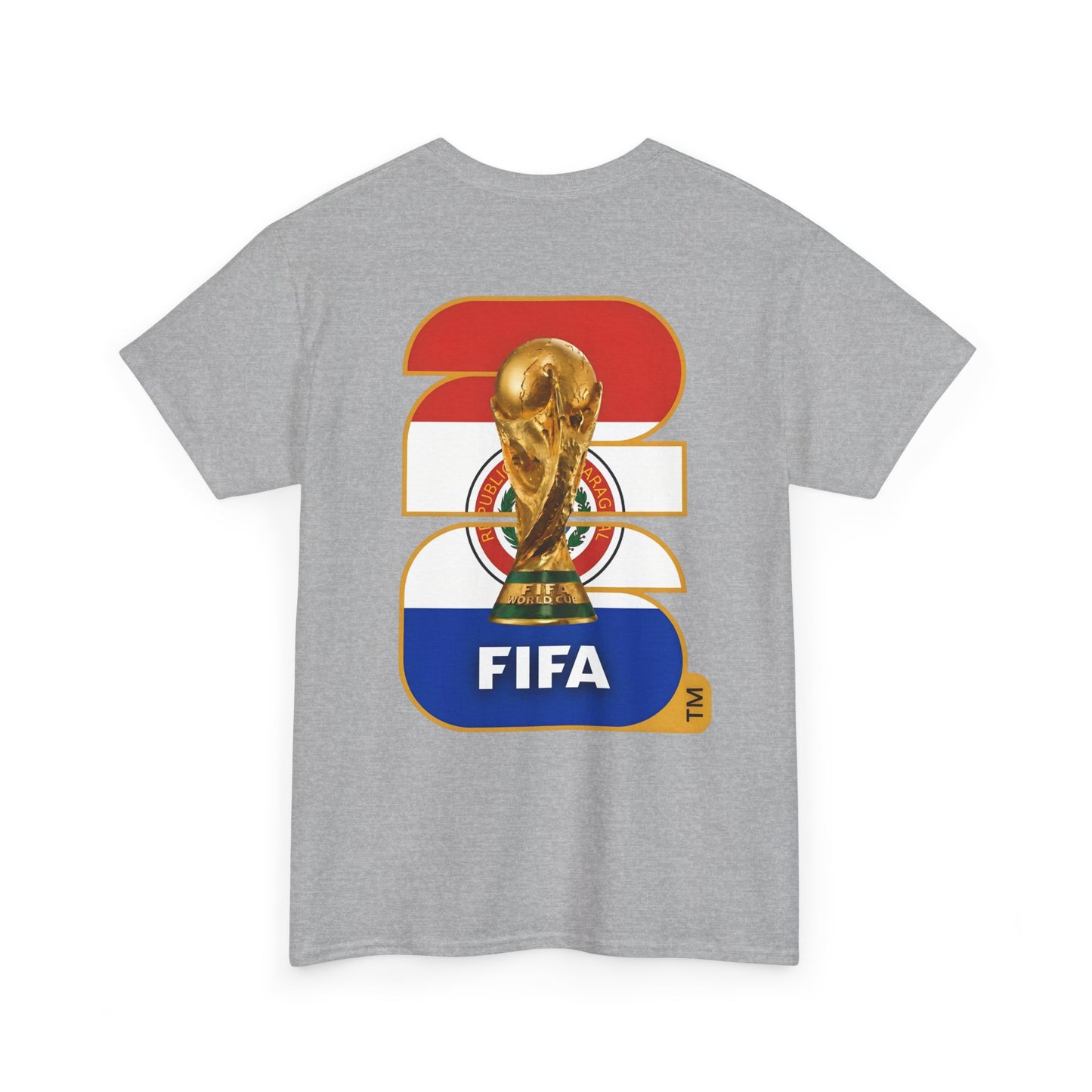 Paraguay 2026 FIFA World Cup Fan Edition – Front Crest & Championship Back Graphic T-Shirt