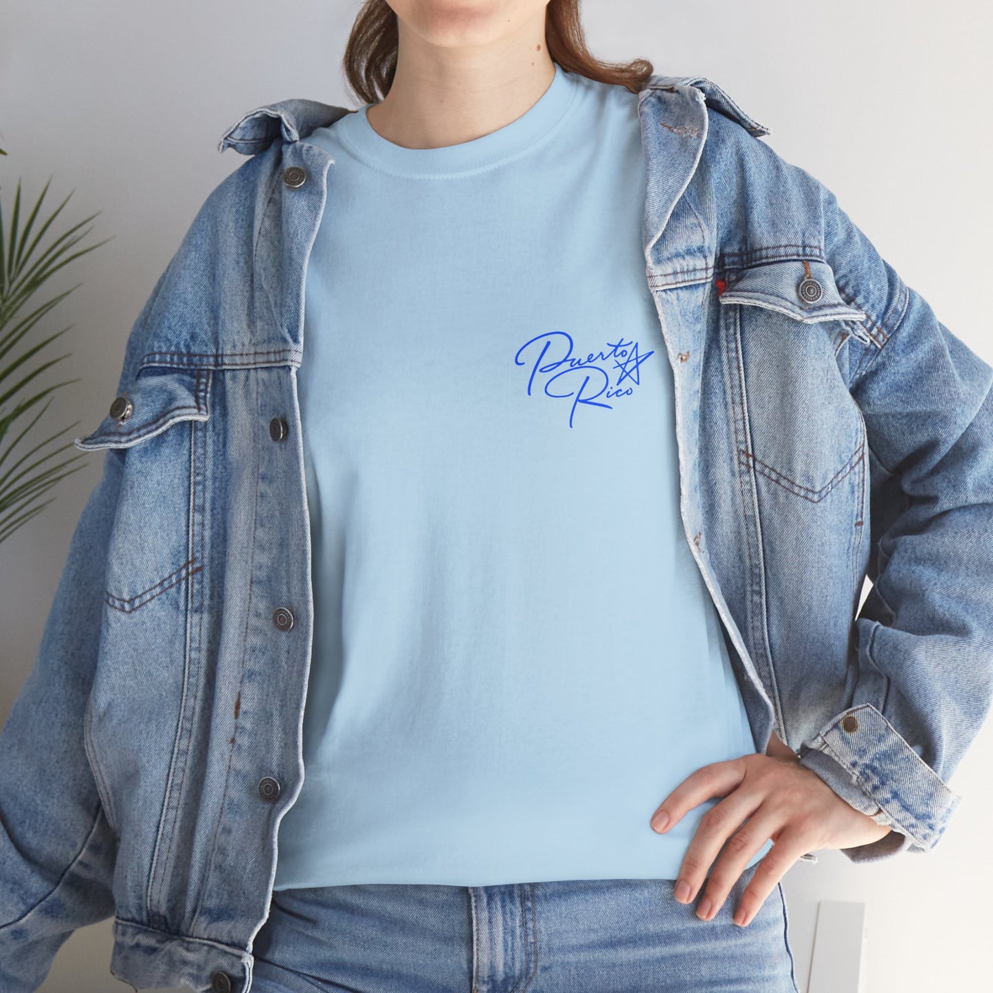 Puerto Rico Streets Tee — Handwritten Logo & Old San Juan Back Illustration
