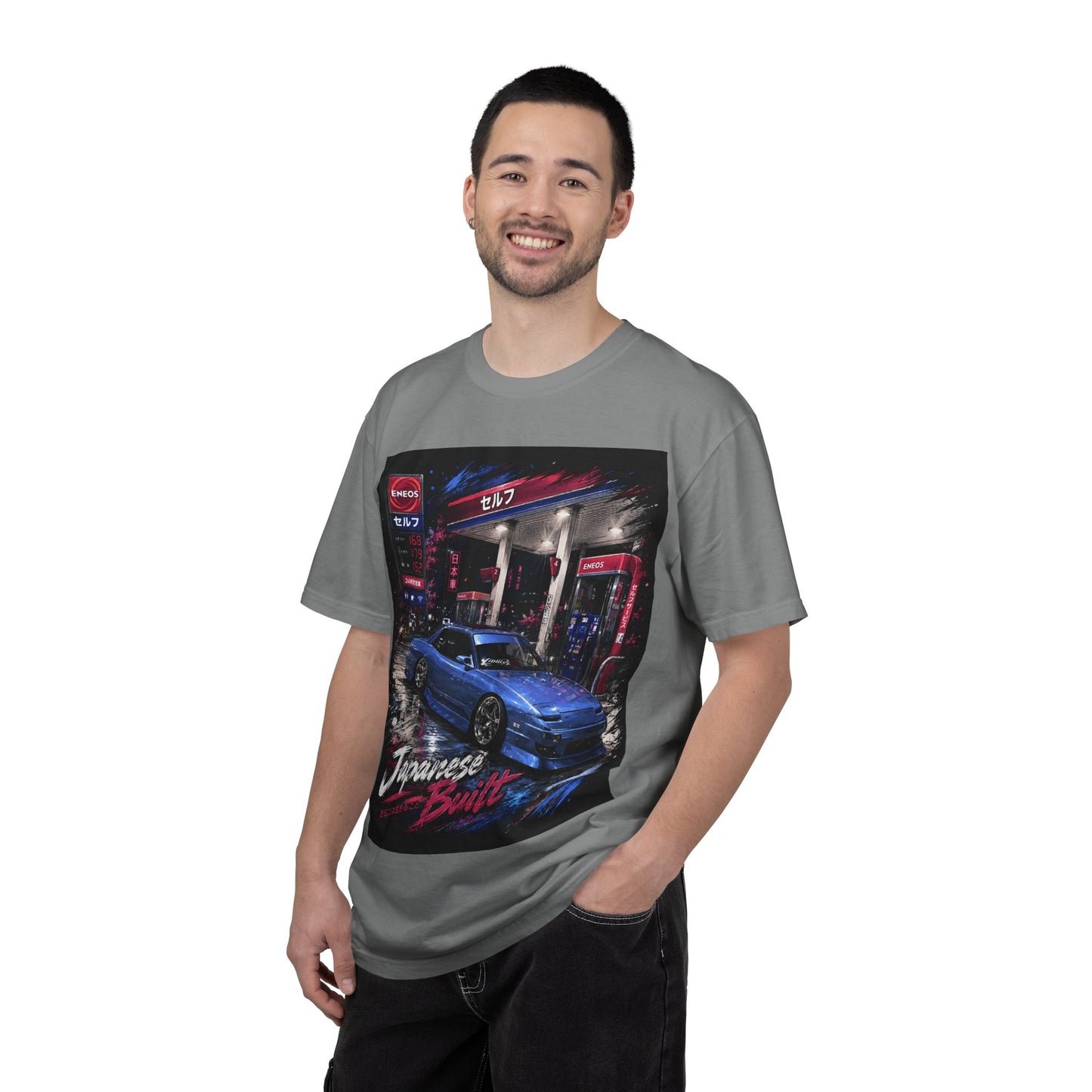 Japanese Built 240 Car T-Shirt — Retro Neon JDM Graphic