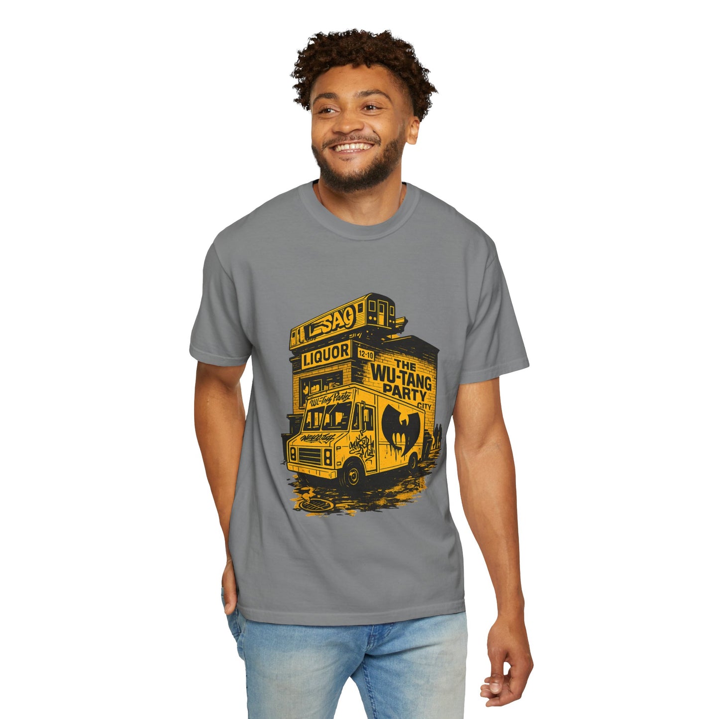 Wu-Tang Party Van Street Art T-Shirt | Hip-Hop Graffiti Liquor Store Urban Graphic Tee