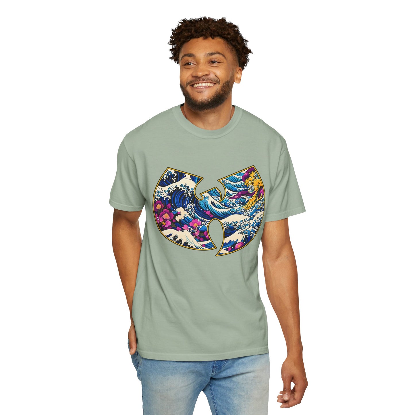 Wu-Tang Ocean Wave T-Shirt — Japanese Wave Logo Graphic Tee