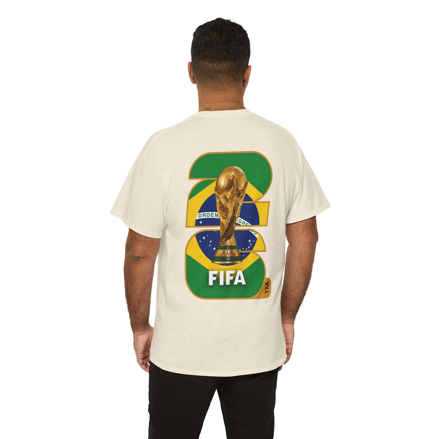 Brazil 2026 FIFA World Cup Fan Edition – Front Crest & Championship Back Graphic T‑Shirt