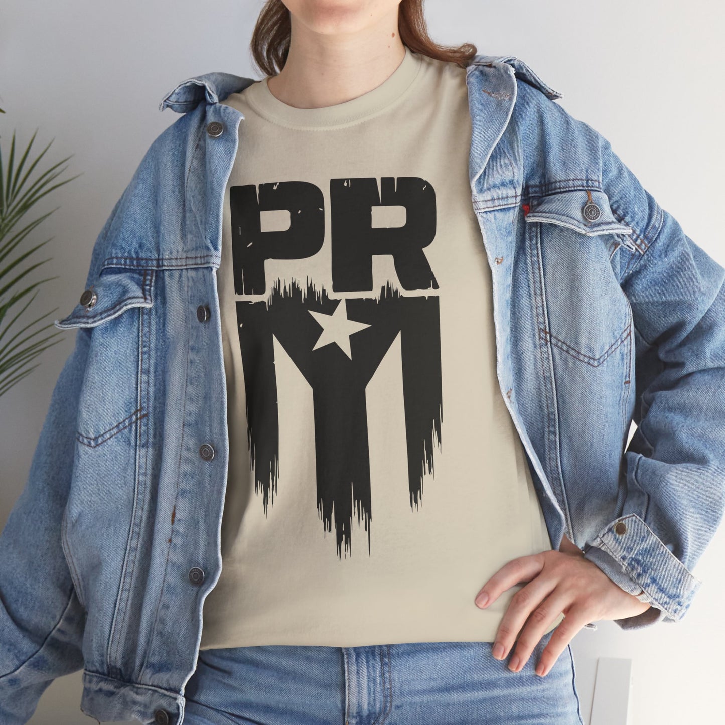 PR Mi Gente Puerto Rico Tee — Bold Black & White Boricua Pride