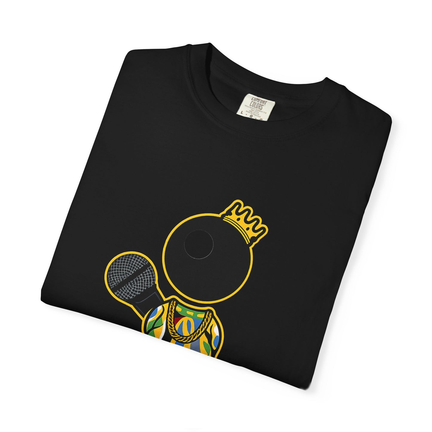 BiG Hip-Hop Icon Cartoon T-Shirt | Retro 90s Rap Inspired Streetwear Design