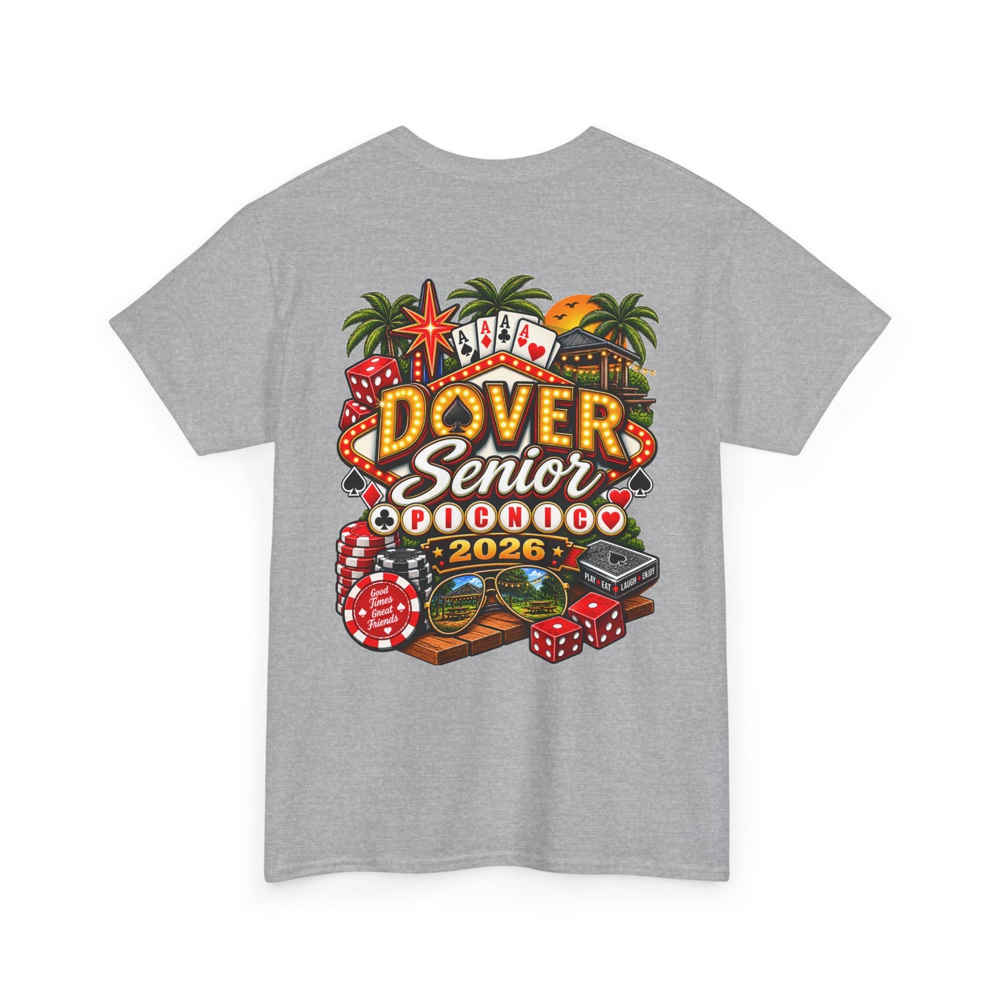Dover Senior Picnic 2026 – Vegas Nights Casino-Inspired Event T-Shirt