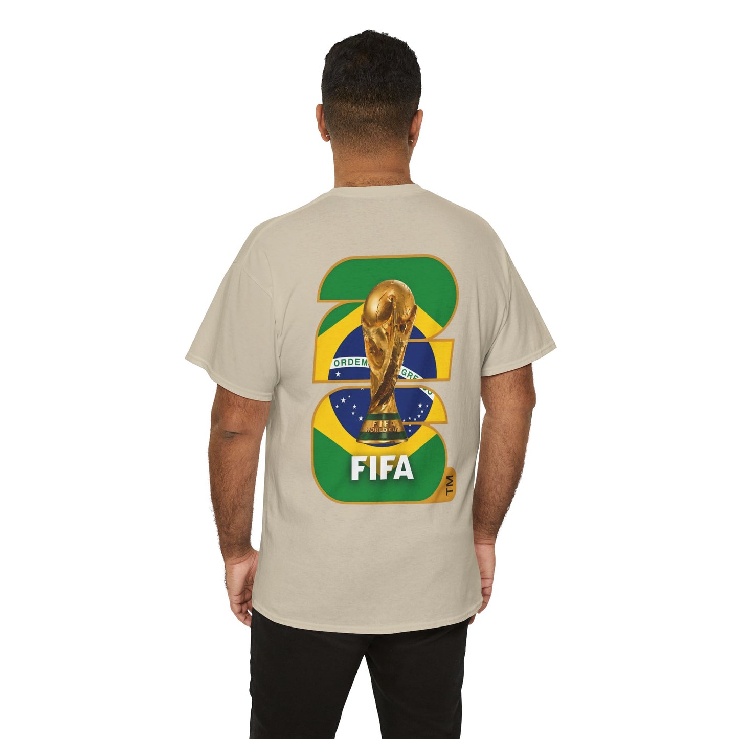 Brazil 2026 FIFA World Cup Fan Edition – Front Crest & Championship Back Graphic T‑Shirt