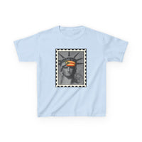 Puerto Rico Liberty Stamp Kids T-Shirt – Boricua Pride Design
