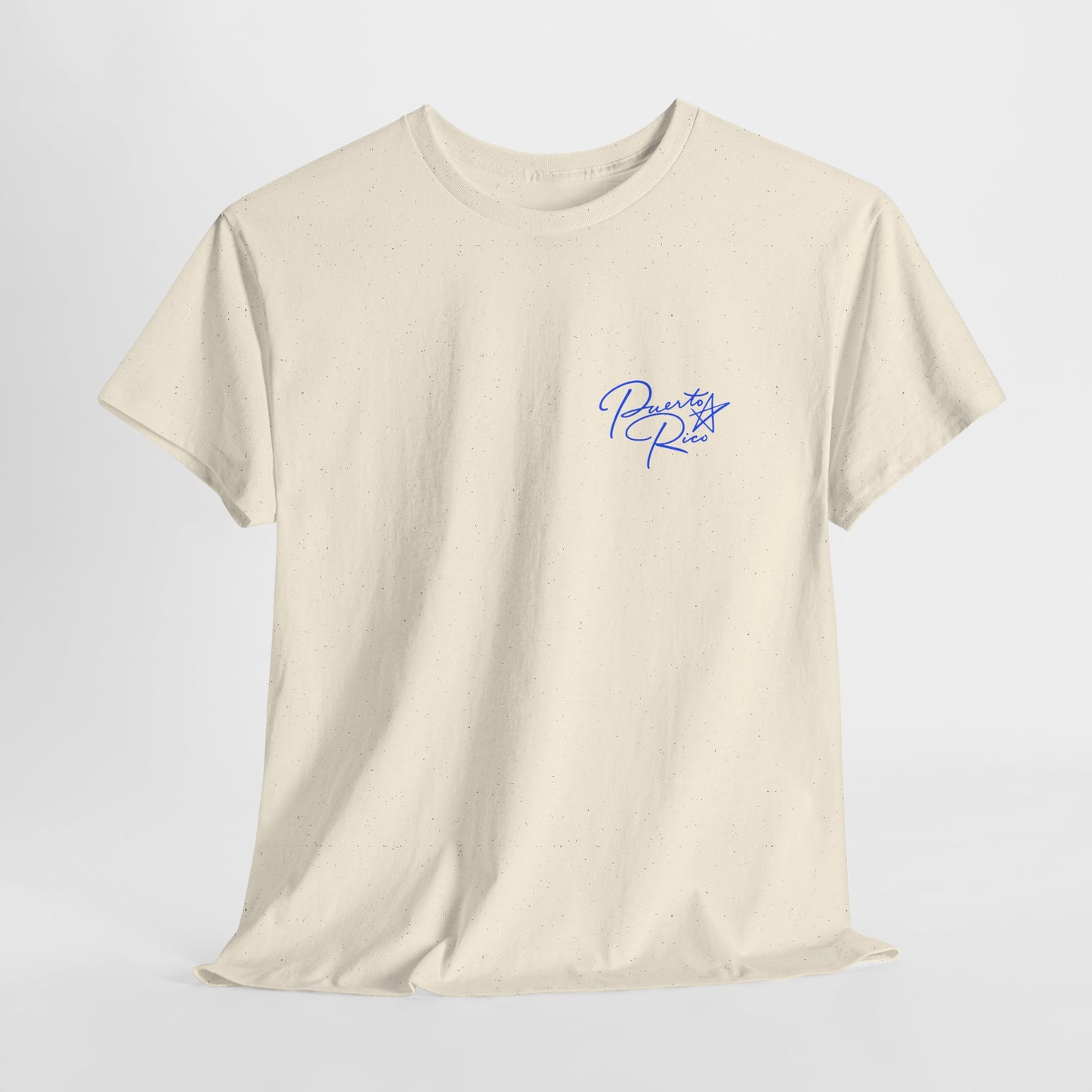 Puerto Rico Streets Tee — Handwritten Logo & Old San Juan Back Illustration