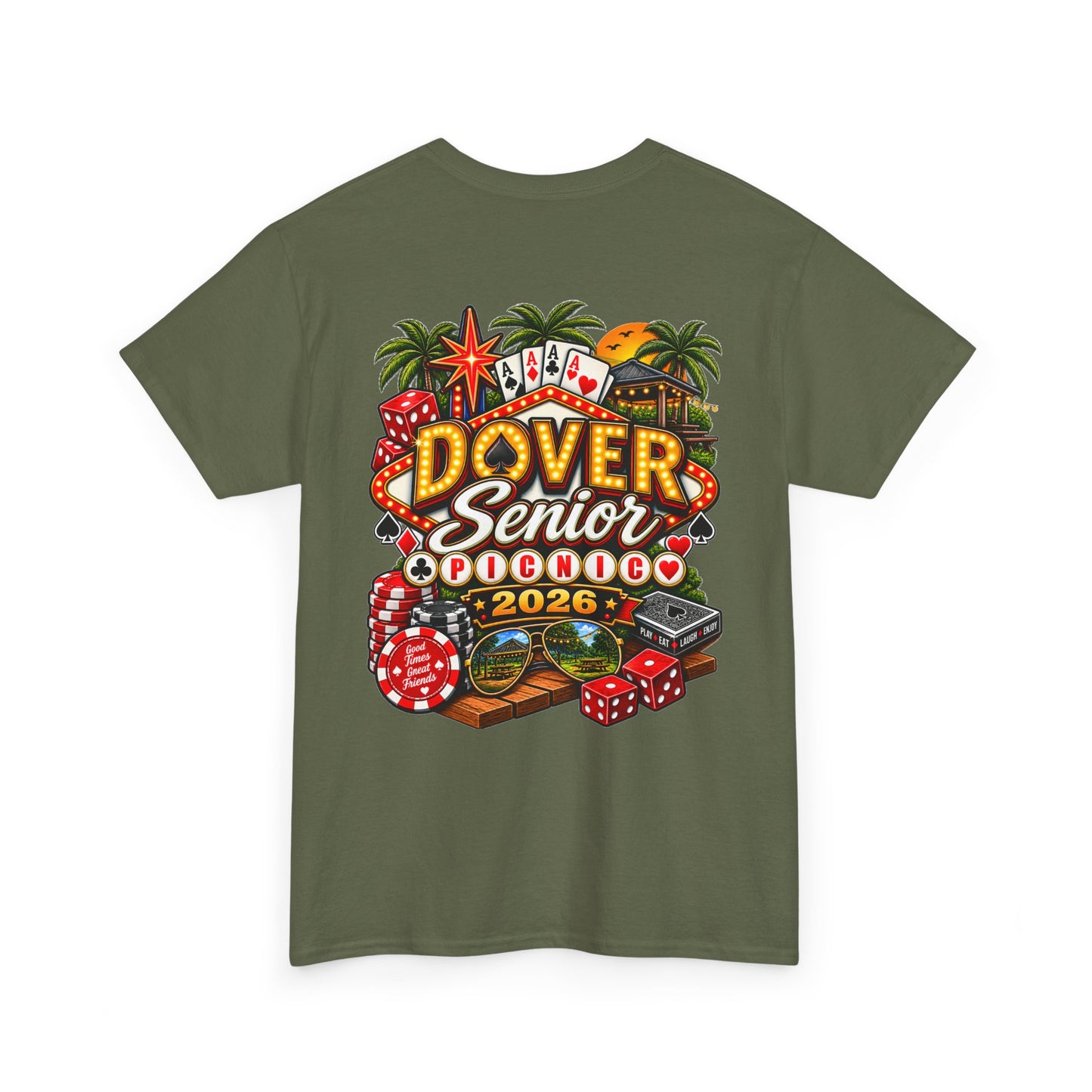 Dover Senior Picnic 2026 – Vegas Nights Casino-Inspired Event T-Shirt
