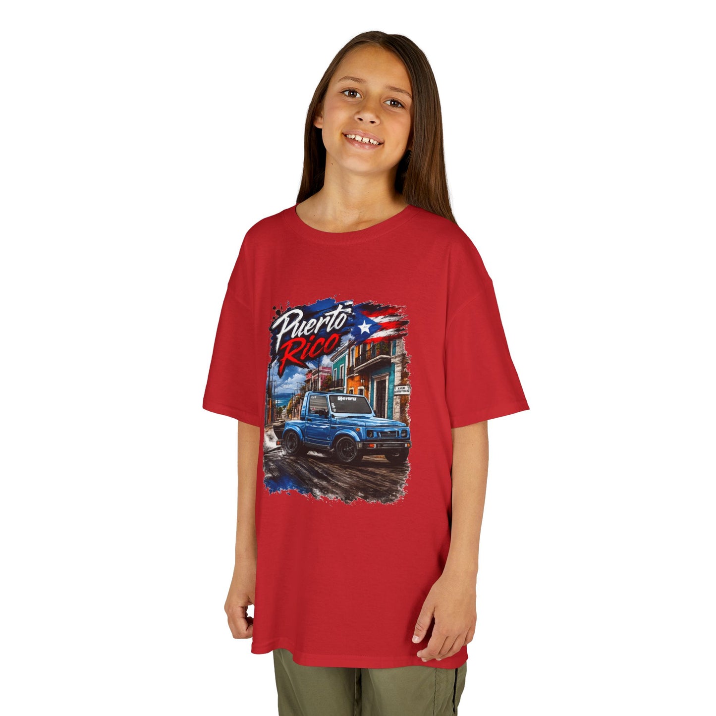 Kids T‑Shirt — Puerto Rico Vintage Suzuki (Puerto Rico & flag)