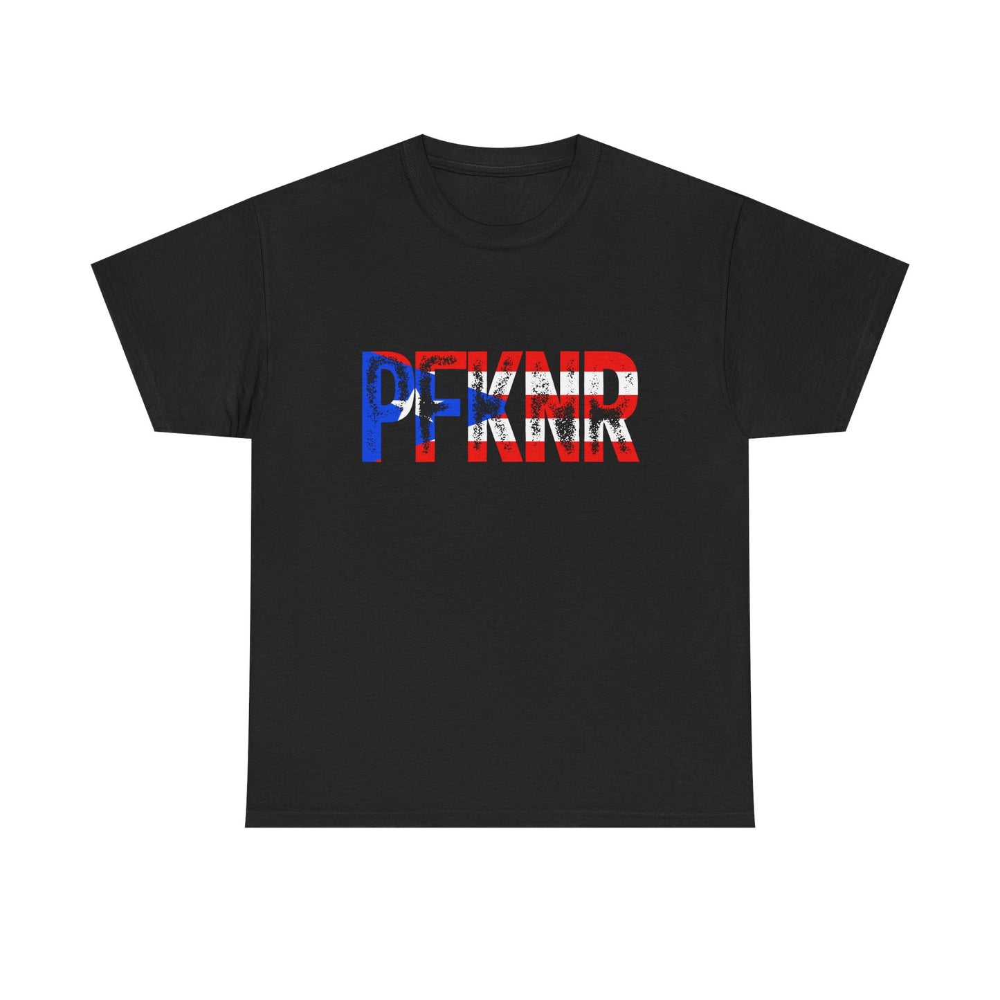 Patriotic 'PFW' Flag Graphic T-Shirt — Red White Blue Americana Tee