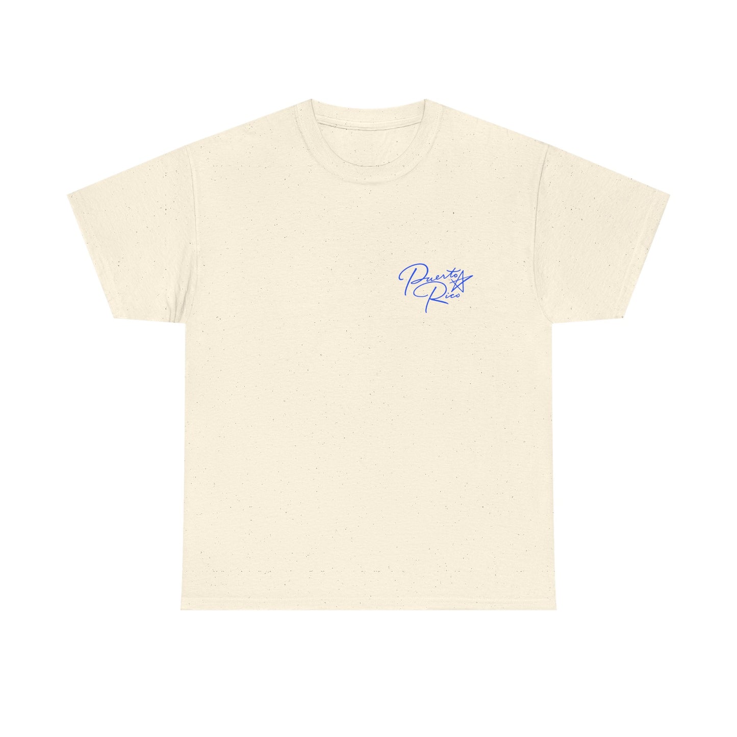 Puerto Rico Streets Tee — Handwritten Logo & Old San Juan Back Illustration