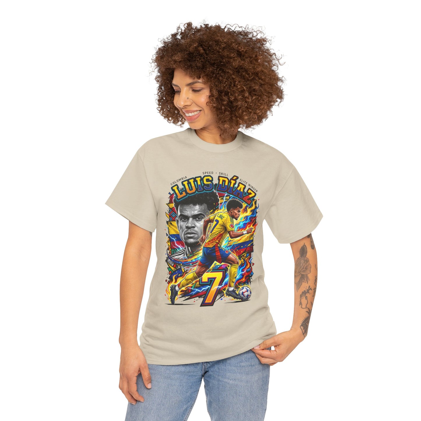 Luis Díaz #7 – Colombian Lightning T‑Shirt