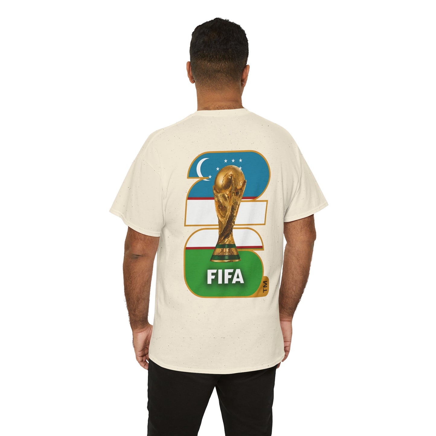 Uzbekistan 2026 FIFA World Cup Fan Edition – Front Crest & Championship Back Graphic T‑Shirt