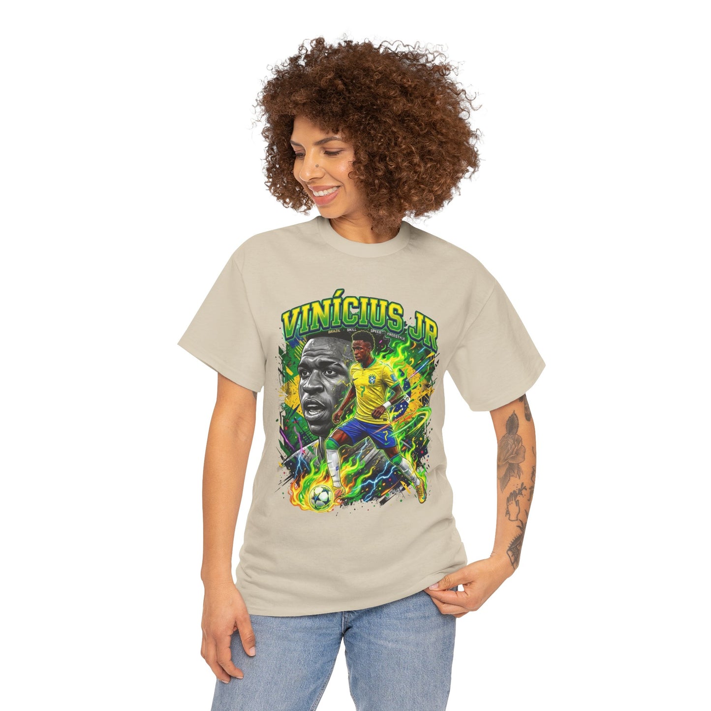 Vinícius Jr. #7 – Brazilian Fire T-Shirt