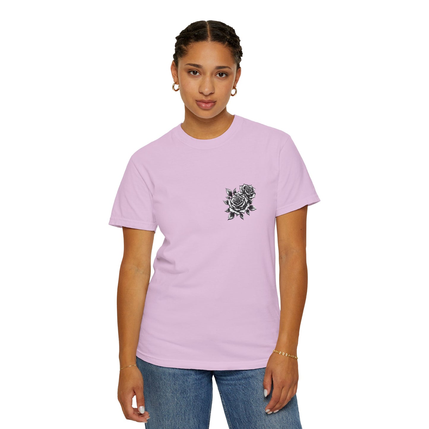 T-Shirt - Vintage Virgin Mary & Roses Graphic Tee