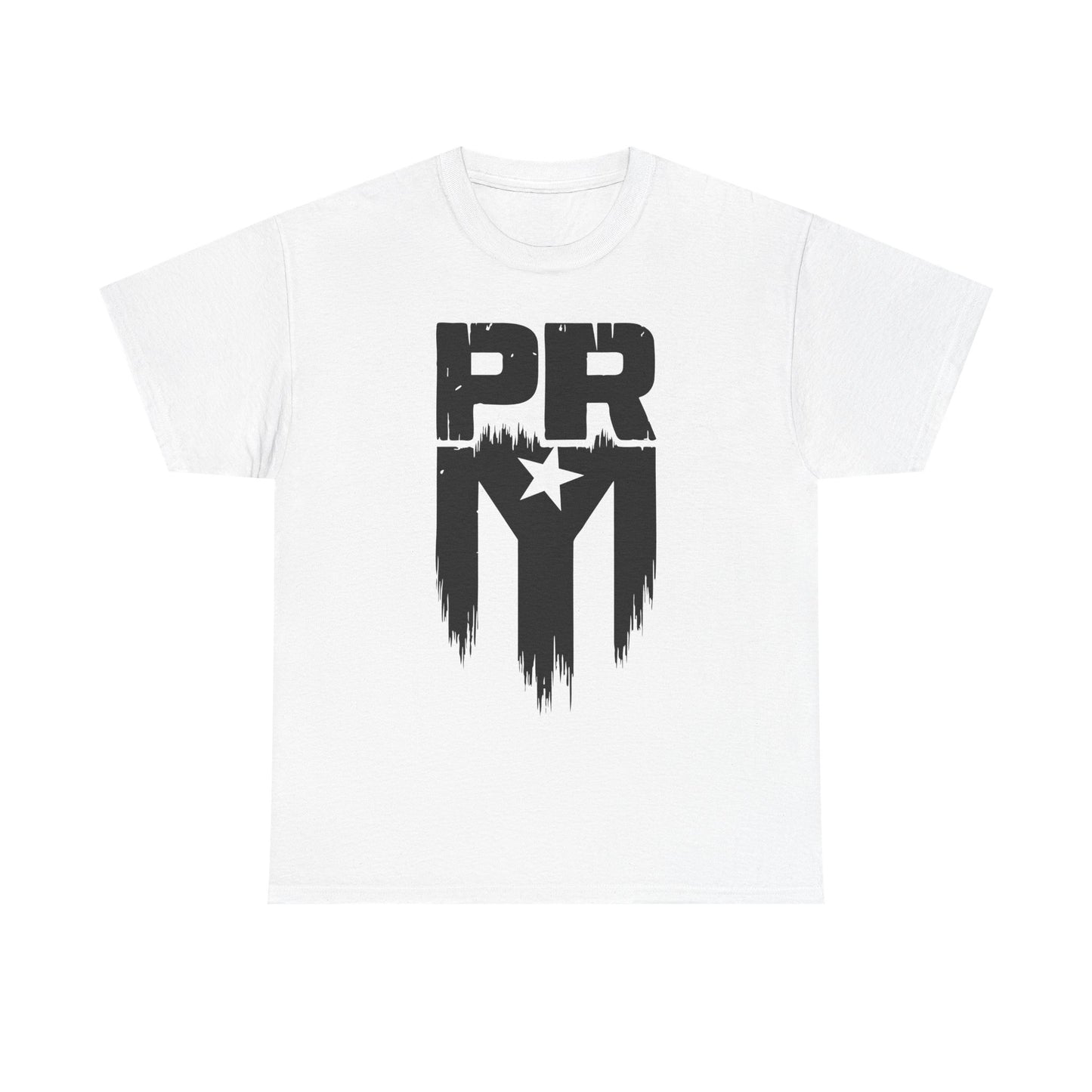 PR Mi Gente Puerto Rico Tee — Bold Black & White Boricua Pride