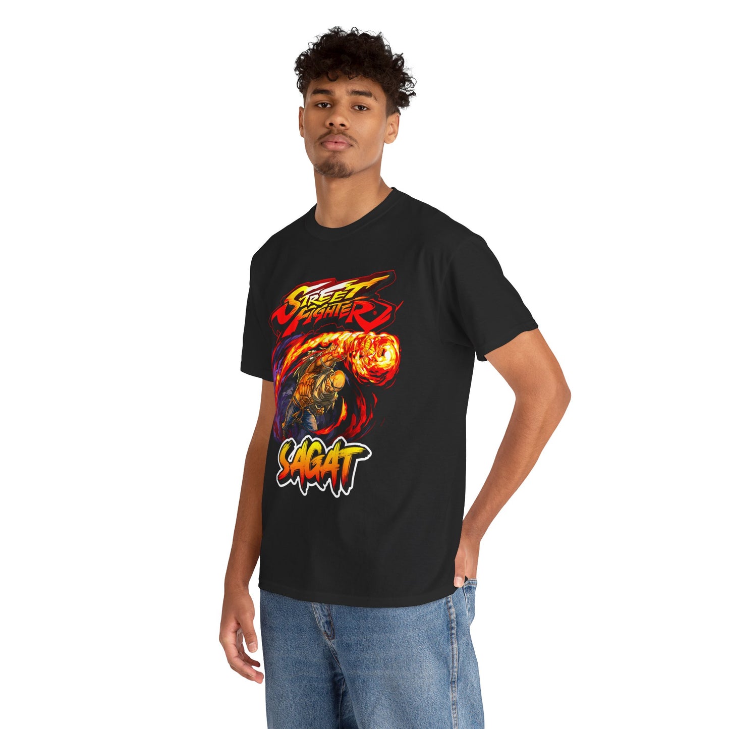 Street Fighter Sagat Fireball Attack T-shirt