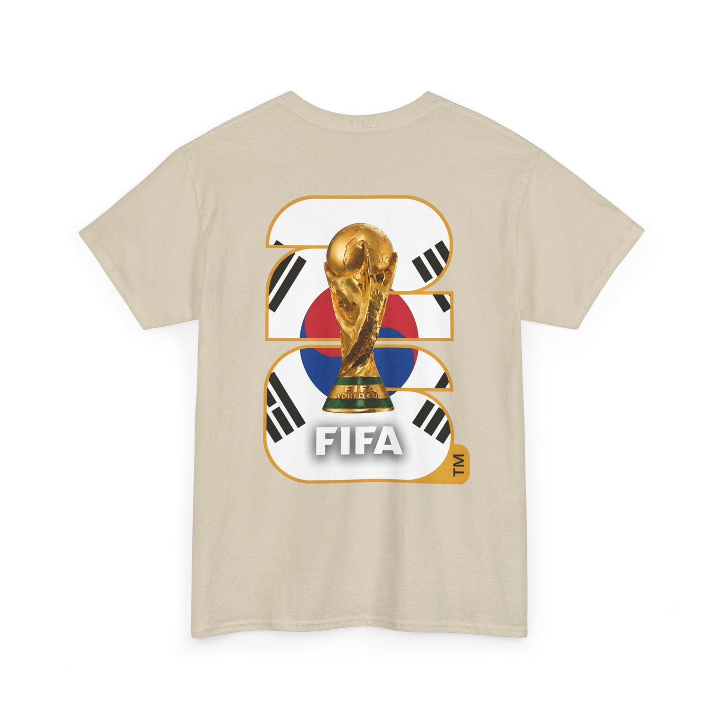 South Korea 2026 FIFA World Cup Fan Edition – Front Crest & Championship Back Graphic T-Shirt