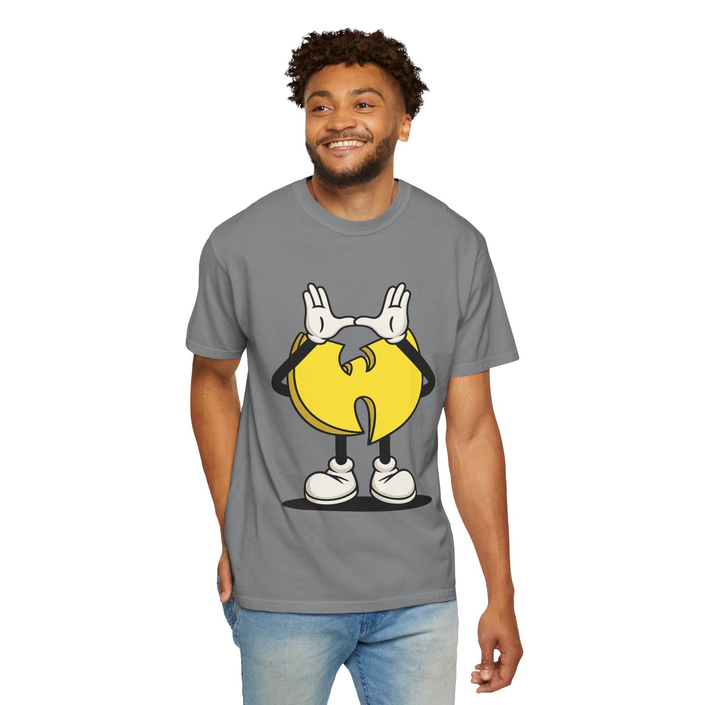 Wu-Tang Clan Inspired Cartoon "W" Hand Sign Graphic Tee