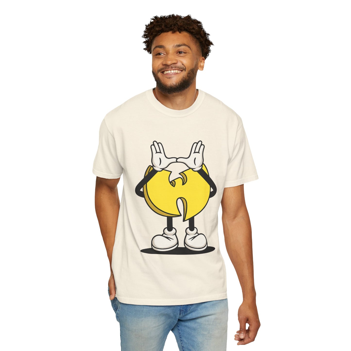 Wu-Tang Clan Inspired Cartoon "W" Hand Sign Graphic Tee