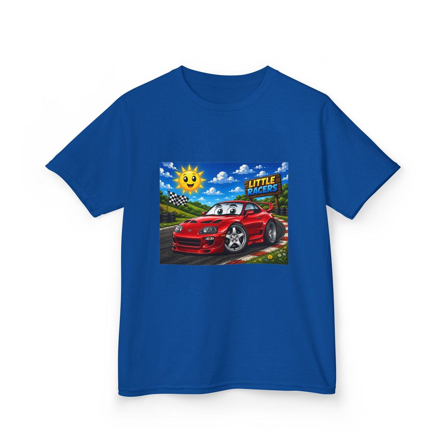 Kids Race Car Tee – 'Little Racer' Red Supra Kid's T‑Shirt