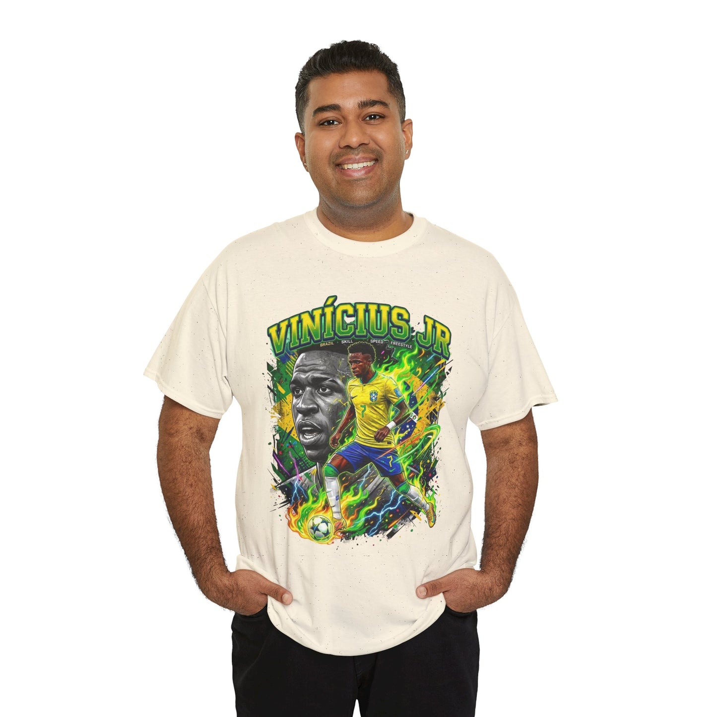 Vinícius Jr. #7 – Brazilian Fire T-Shirt