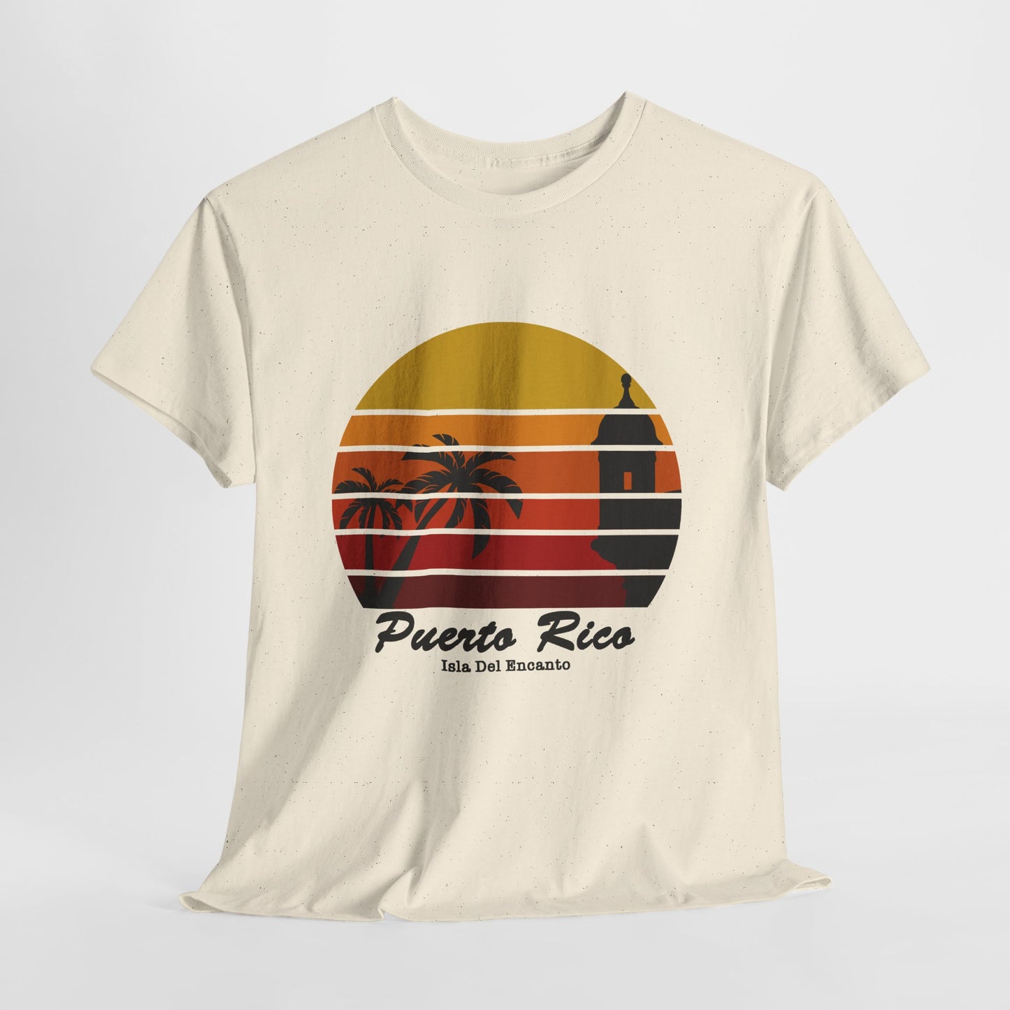 Puerto Rico Sunset T-Shirt – Isla Del Encanto Vintage Palm Tee