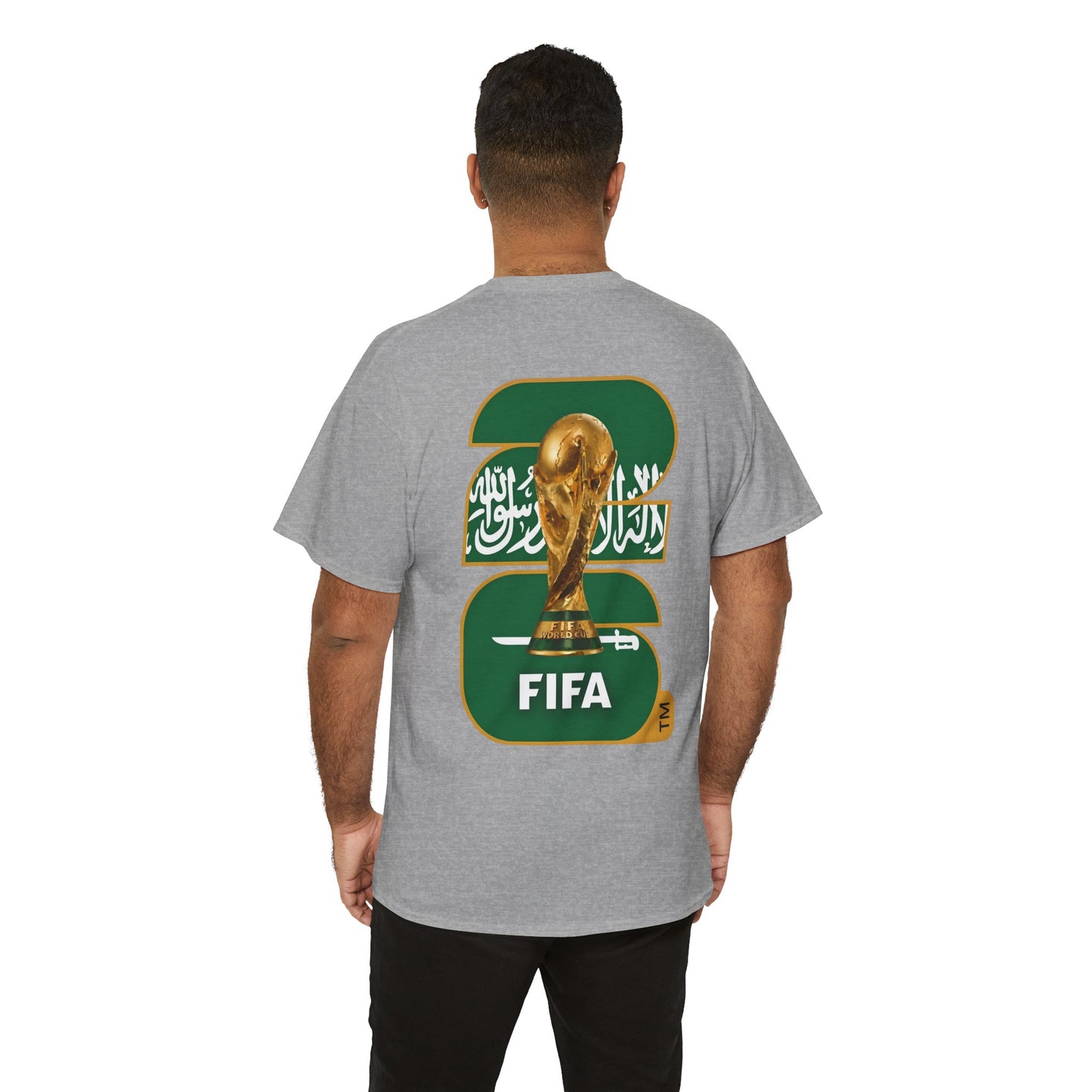 Saudi Arabia 2026 FIFA World Cup Fan Edition – Front Crest & Championship Back Graphic T‑Shirt